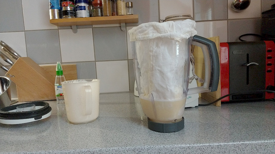 Erbsenmilch selber machen - Der erste Versuch