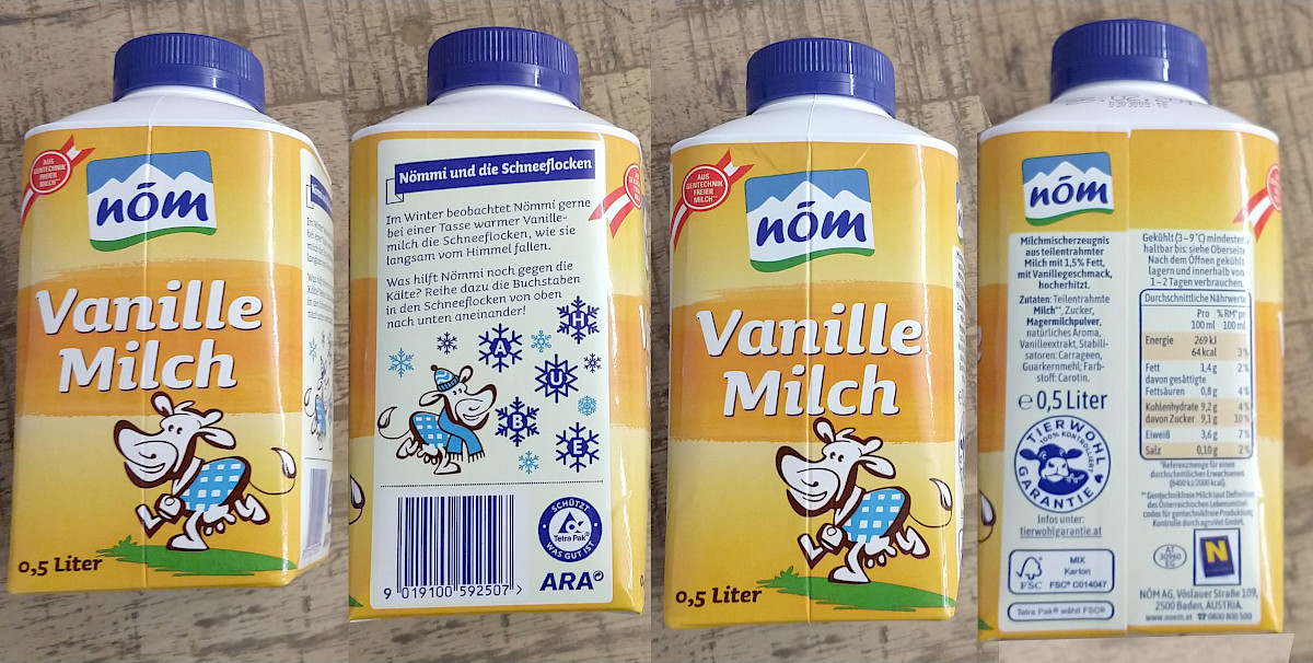 nöm - Vanillemilch - 0,5 Liter - Alle Infos