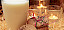 Ein Glas (Butter-) Milch? mit Keksen und Kerzen - © CC0 - Pixabay - pixel2013